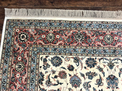 Karastan Rug 8.8 x 12, Ivory Rose Ka'shan #768, Wool Pile Karastan Carpet, Original 700 Series, Rare, Discontinued, Vintage