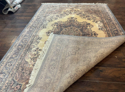 Belgium Power Loomed Wool Rug 6.9 x 9.6, Vintage Oriental Carpet