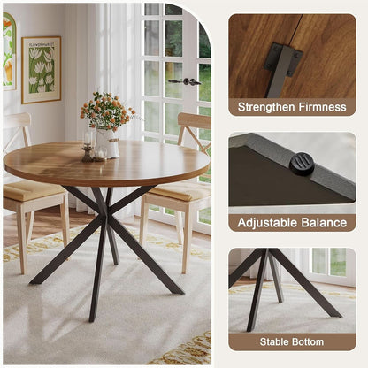 Walnut Dining Table For Four Farmhouse Kitchen Rustic