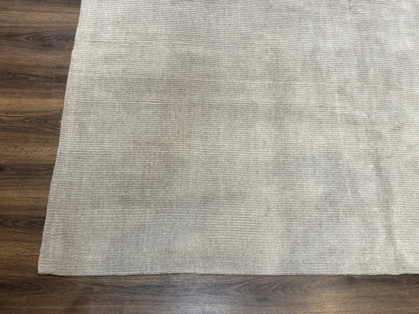 Tibetan Rug 8x10 Taupe Handmade Wool Modern Contemporary Carpet