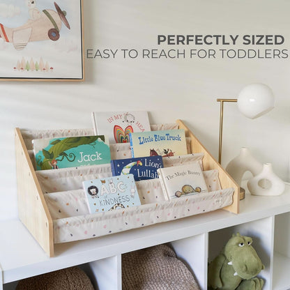 Montessori Kids Bookshelf 28.7x15.7x13.6 Nursery Organizer