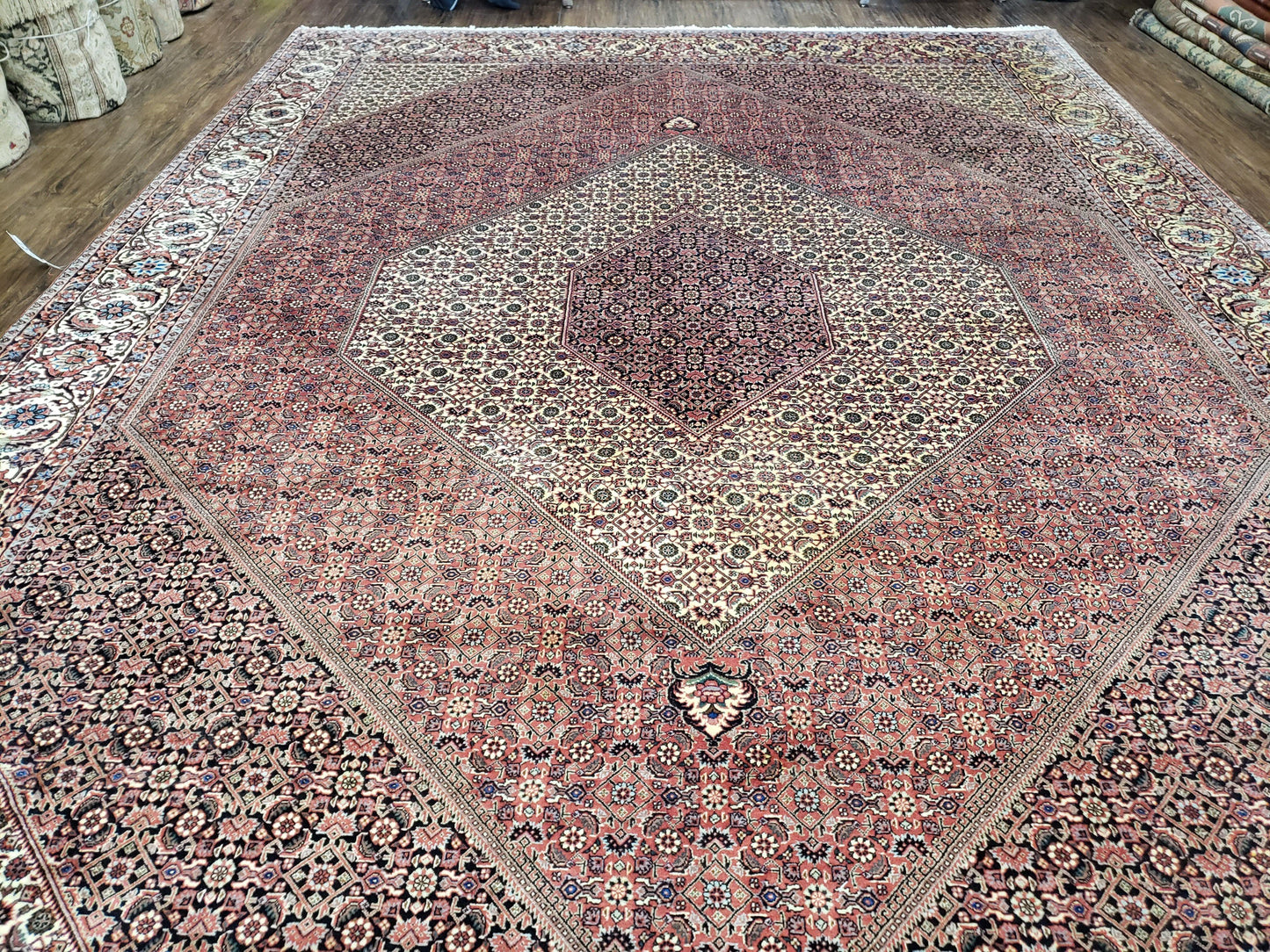 Persian Bijar Rug 8x11 - Herati Mahi Pattern