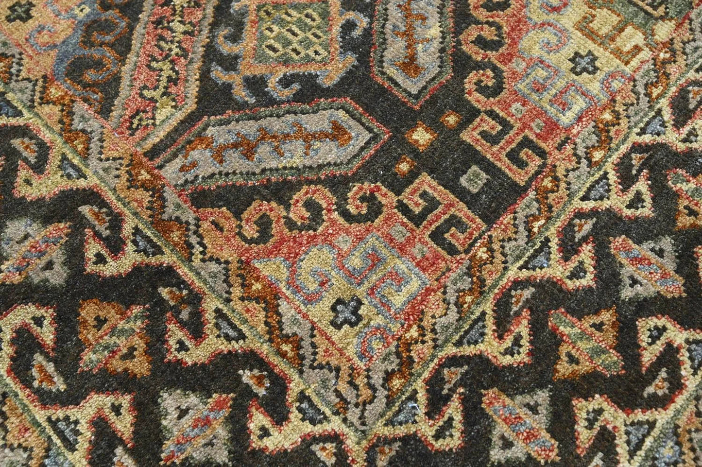 LoomBloom 5' 6'' x8' 8'' Gold Hand Knotted Transitional Oushak Wool Oriental Area Rug