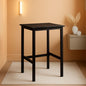 Bar Table 23.6Inch Ebony Black Industrial Grade Durable