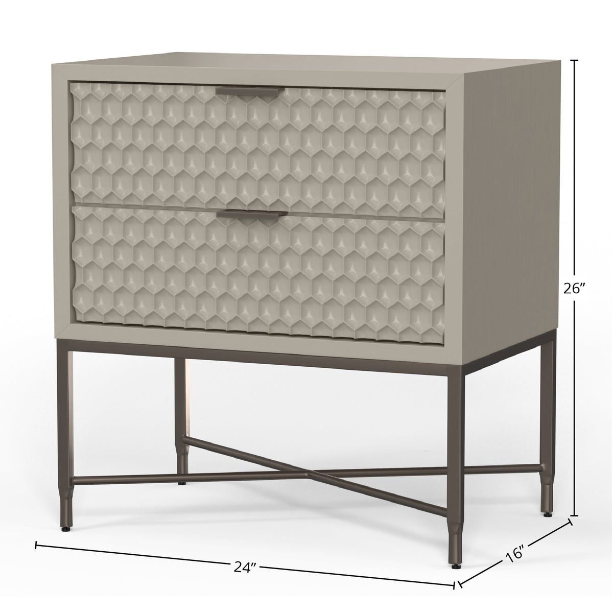 White Pearl Nightstand