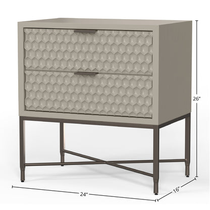 White Pearl Nightstand
