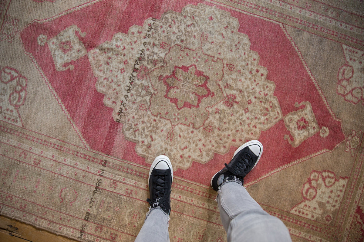 5x8.5 Vintage Distressed Oushak Carpet