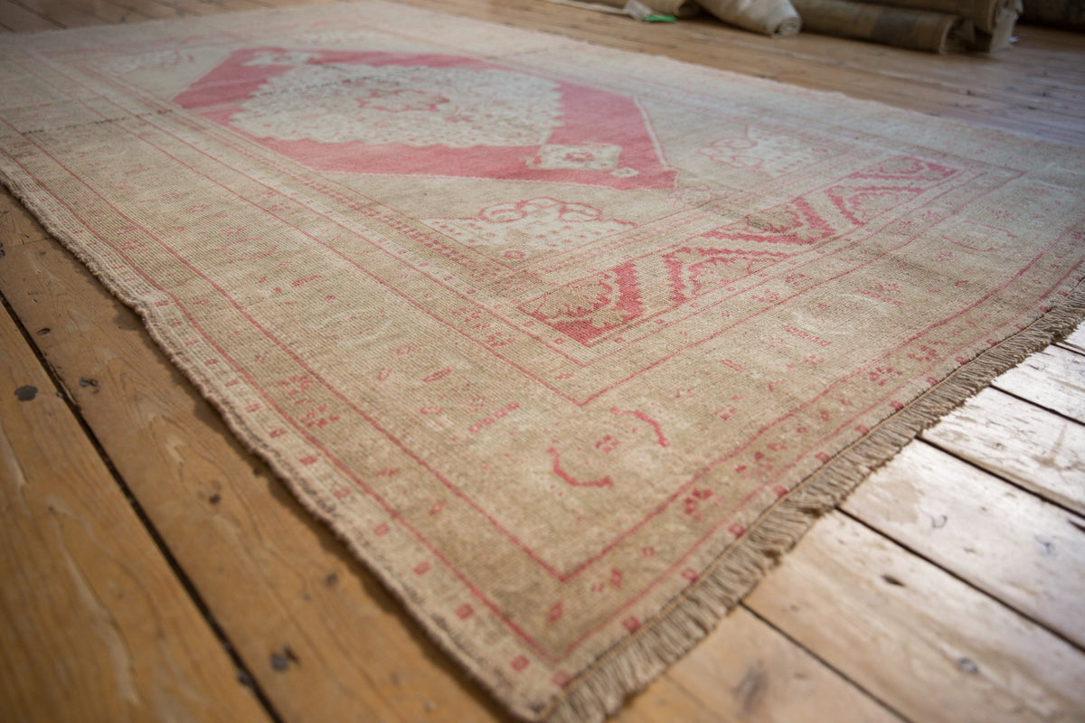 5x8.5 Vintage Distressed Oushak Carpet