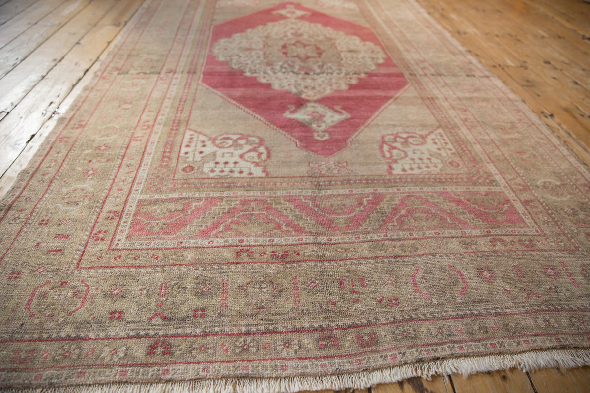 5x8.5 Vintage Distressed Oushak Carpet