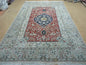 6' X 9' Vintage Handmade India Oriental Floral Wool Rug Hunting Bird Deer Nice