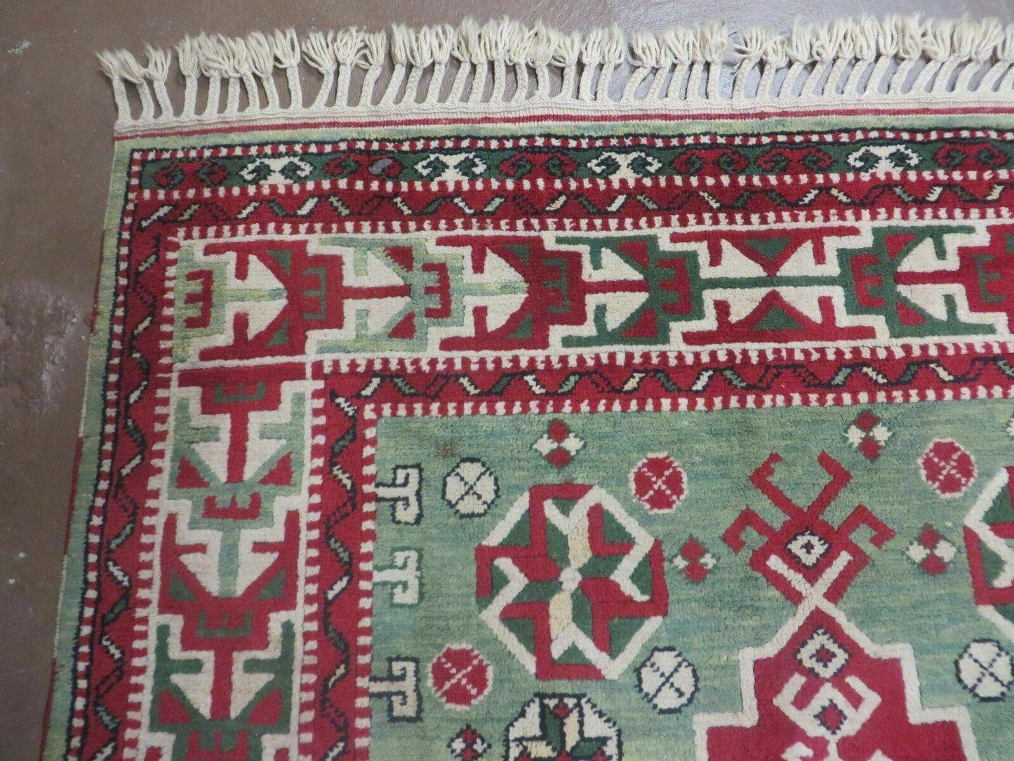 4' X 6' Vintage Handmade Turkish Kazak Design Wool Rug Carpet Nice