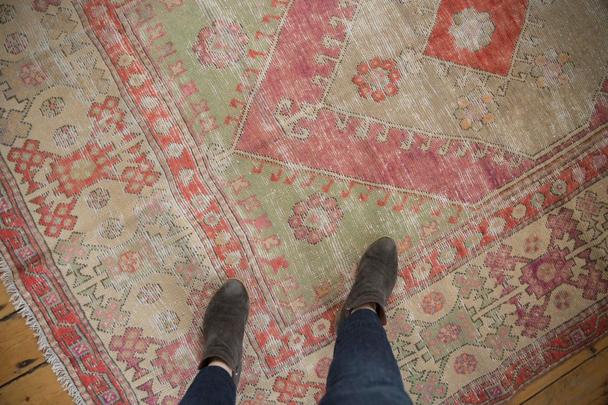 6x9 Vintage Distressed Oushak Carpet