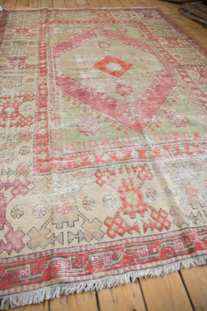 6x9 Vintage Distressed Oushak Carpet
