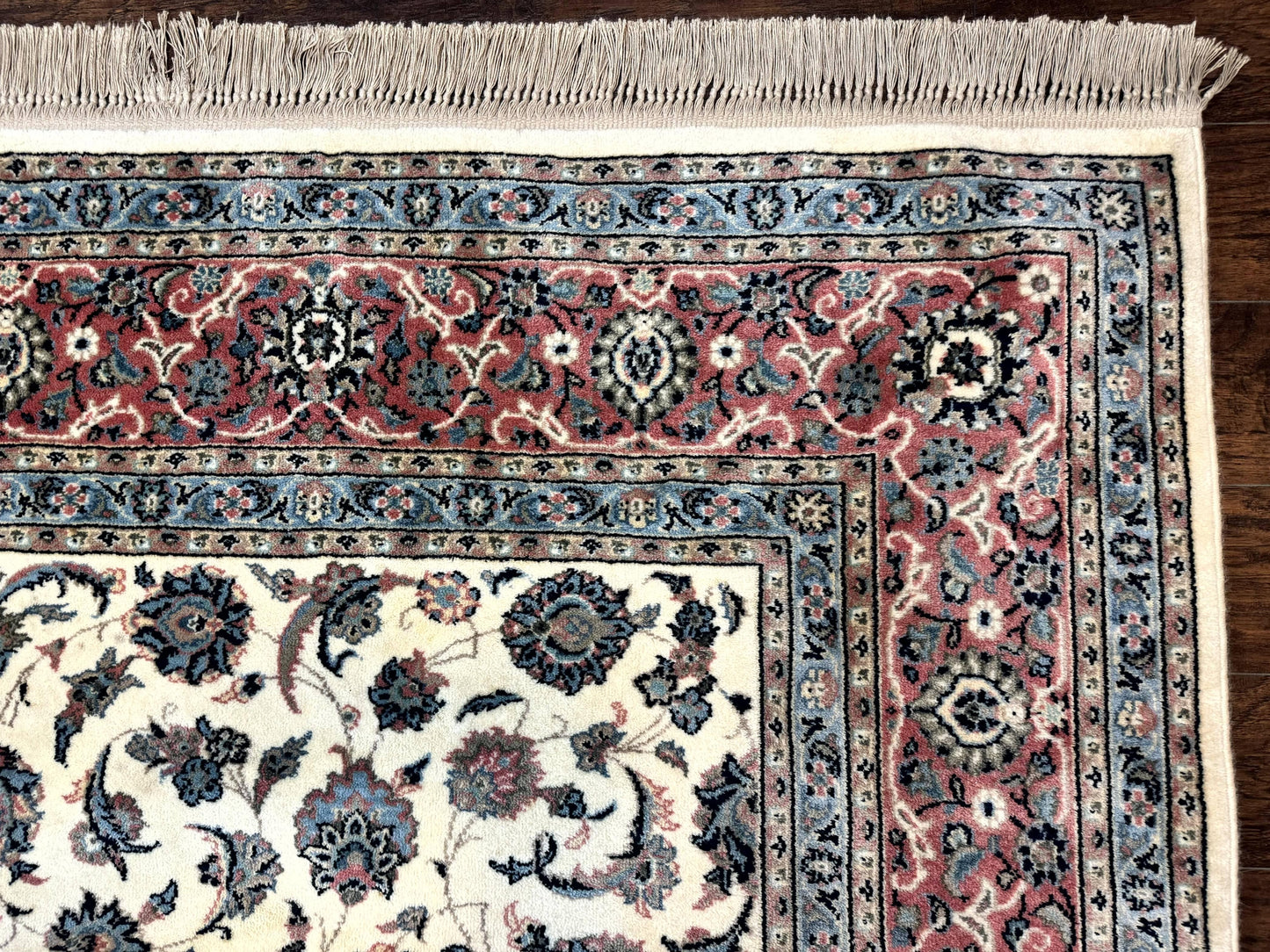 Karastan Rug 8.8 x 12, Ivory Rose Ka'shan #768, Wool Pile Karastan Carpet, Original 700 Series, Rare, Discontinued, Vintage