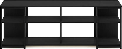 Entertainment Center TV Stand 65 Inch With Metal Frame Americano Black