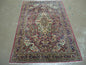3' 5" X 5' Antique Handmade Indian Agra Fine Weave Wool Rug Organic dye Nice