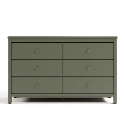 Olive Six Drawer Dresser Greenguard Gold Certified Nursery