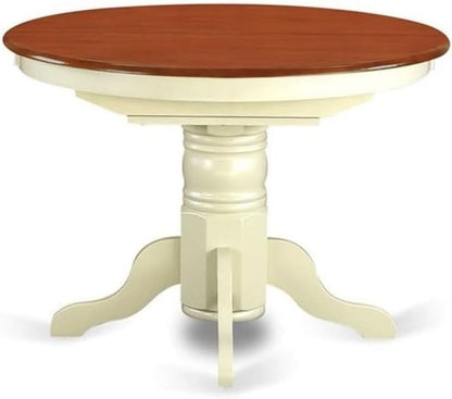 Avon Oval Dining Table 42x60 Inch Buttermilk Cherry Finish