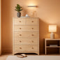 Unfinished Rubber Wood Six Drawer Dresser For DIY Finish