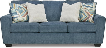 Blue Queen Stainresistant Memory Foam Sleeper Sofa