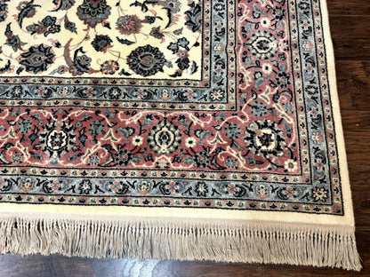 Karastan Rug 8.8 x 12, Ivory Rose Ka'shan #768, Wool Pile Karastan Carpet, Original 700 Series, Rare, Discontinued, Vintage