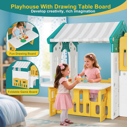 Nine In One Toddler Sliding Playground OutdoorPlayset
