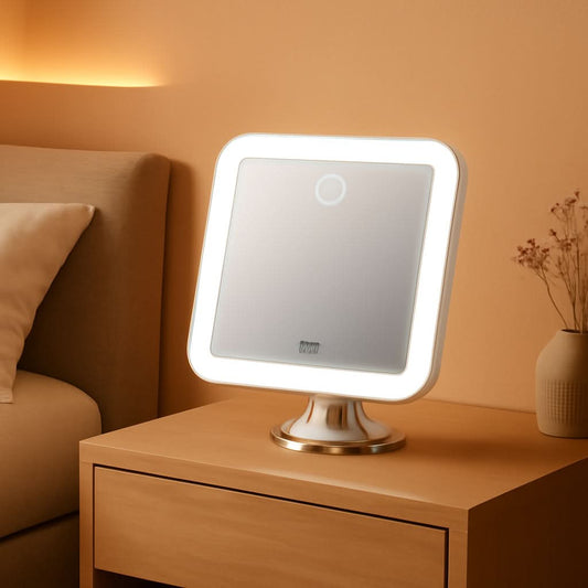 Rechargeable 10X Magnifying Mirror With LED Lights