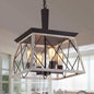 4 Light Farmhouse Vintage Chandelier White Oak Finish