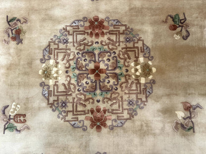 Chinese Wool Rug 8x12, Chinese 90 Line Rug