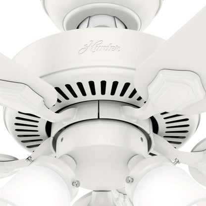44 Inch Indoor Ceiling Fan With LED Lights Quiet Motor