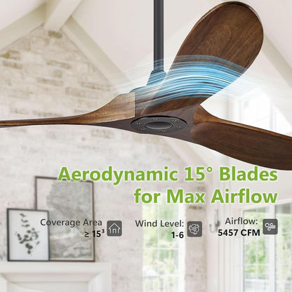 Outdoor Ceiling Fan 52 Inch Remote Control For Patios