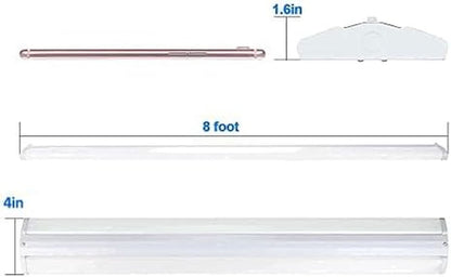 8 Ft 110W Slim LED Shop Lights For Garage And Office Fixtures