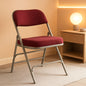 Hercules Folding Chairs Cushioned Burgundy Set of 2