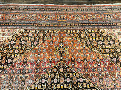 Rare Antique Persian Tabriz Rug 9x12, Red, Handmade, Wool