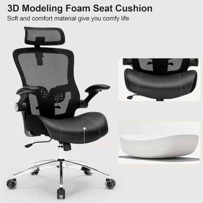 Big And Tall Ergonomic Office Chair 400Lbs Heavy Duty