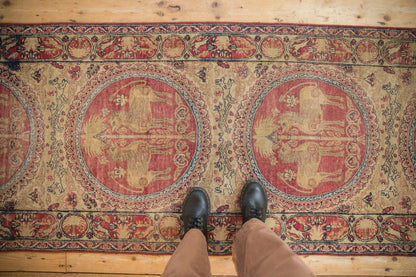 3x11.5 Antique Kerman Rug Runner