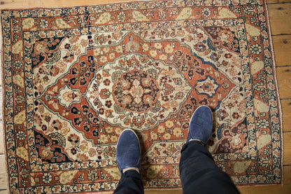 2.5x4 Antique Haji Jalili Tabriz Rug