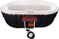 Black And White Inflatable Hot Tub 145 Gallon Jetted