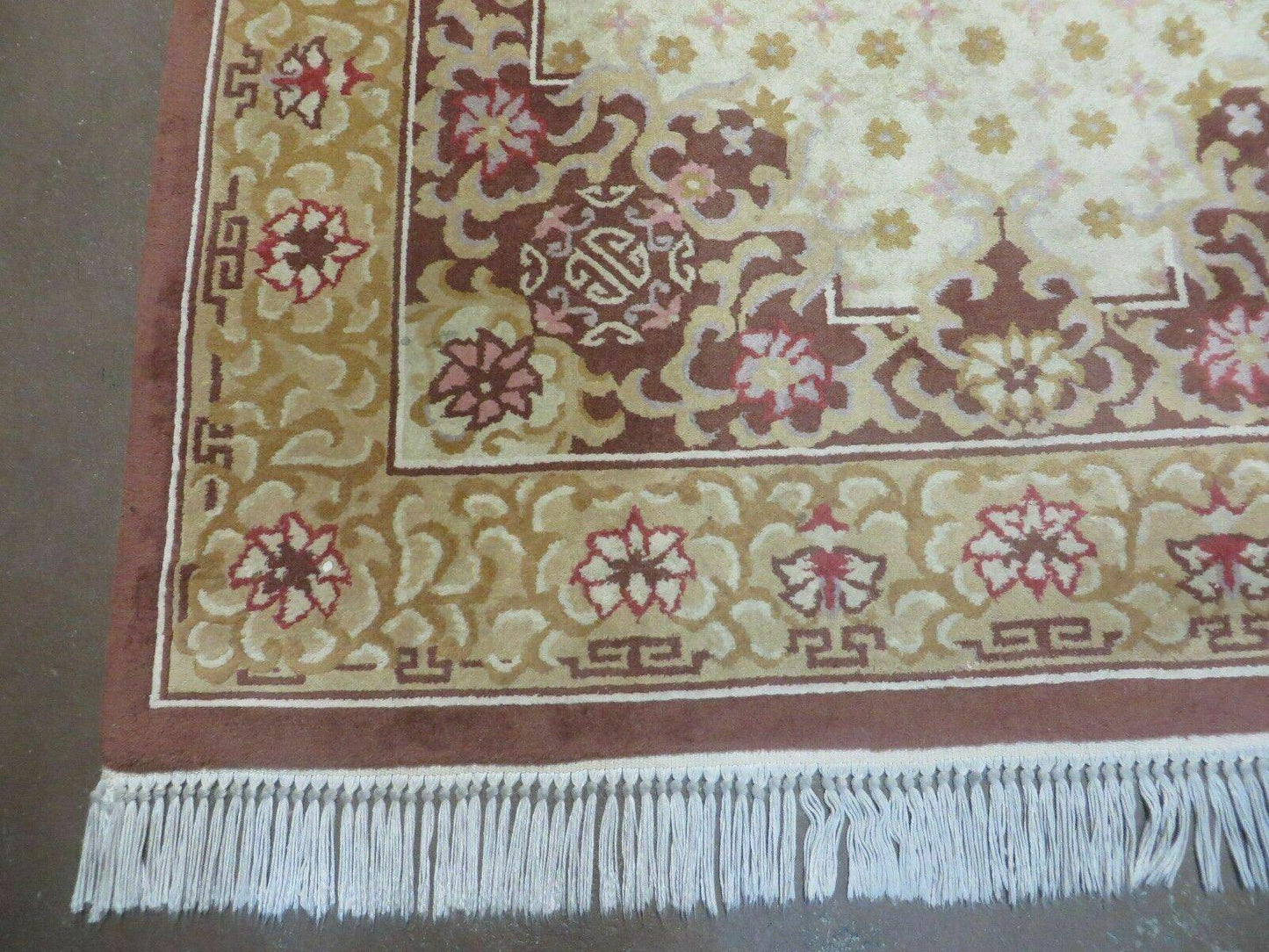 4' X 6' Antique Handmade Chinese Art Deco Nichols Wool Rug # 80