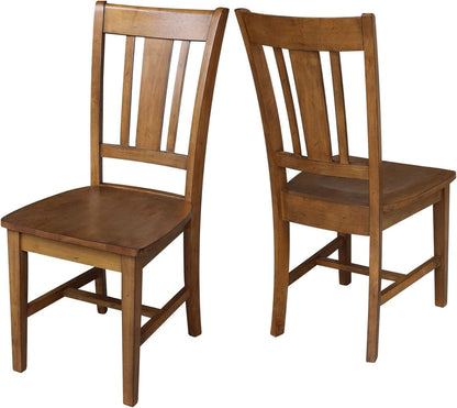 International Concepts San Remo Pecan Parawood Dining Chair