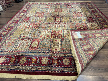 Karastan Bakhtiyari Rug 8.8 x 10, Antique Legends Karastan Wool Carpet #2200-202, Multicolor Panel