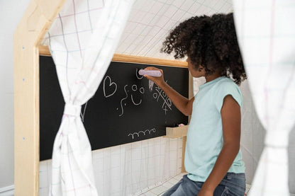 Large Colorful Indoor Playhouse FiveInOne Chalkboard