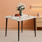 32 Inch Sintered Stone Dining Table With Black Legs