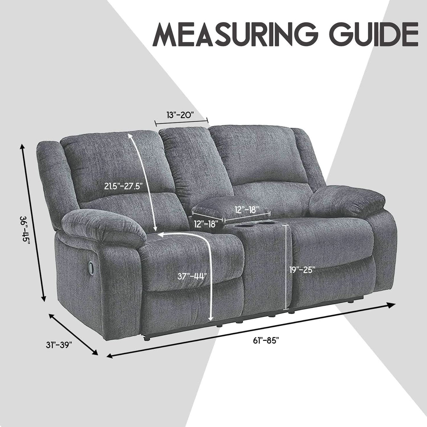 Burgundy Velvet Reclining Loveseat Slipcover Set 2 Seater Machine Washable