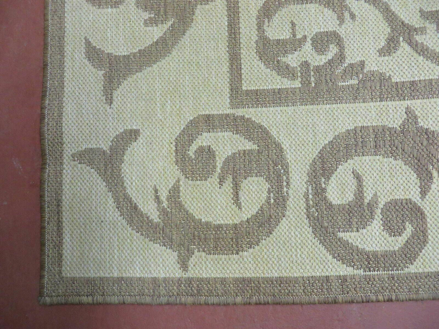 5' X 7' Machine Made Natural Fiber Jute Kilim Two Sided Rug Carpet Flat Weave Contemporary Design