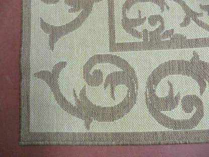 5' X 7' Machine Made Natural Fiber Jute Kilim Two Sided Rug Carpet Flat Weave Contemporary Design