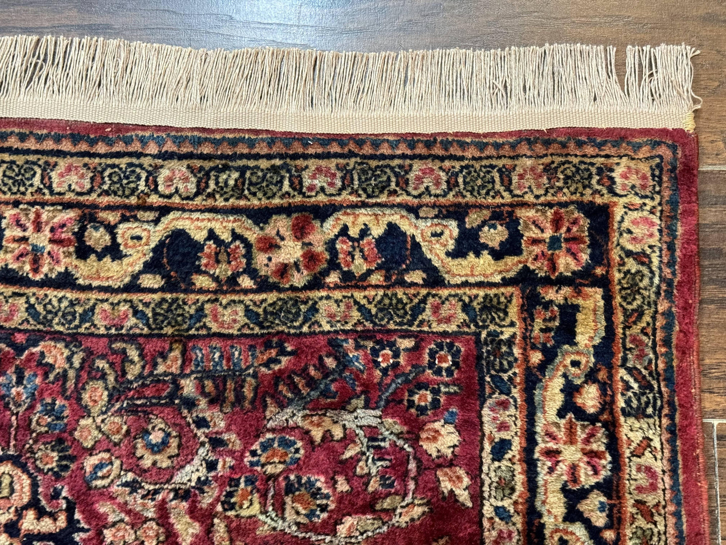 Persian Sarouk Rug 3x5, Antique Persian Carpet