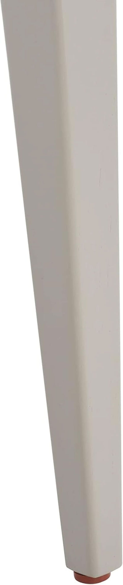 Coastal Grey Cane Seat Cushion Dining Chair For Kitchen