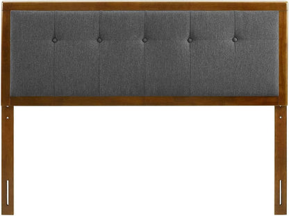 Modern Tufted Queen Headboard with Foam Padding