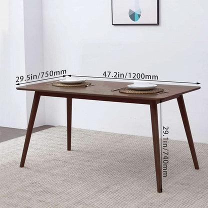 47 Inch Dining Table Natural Finish for Small Spaces